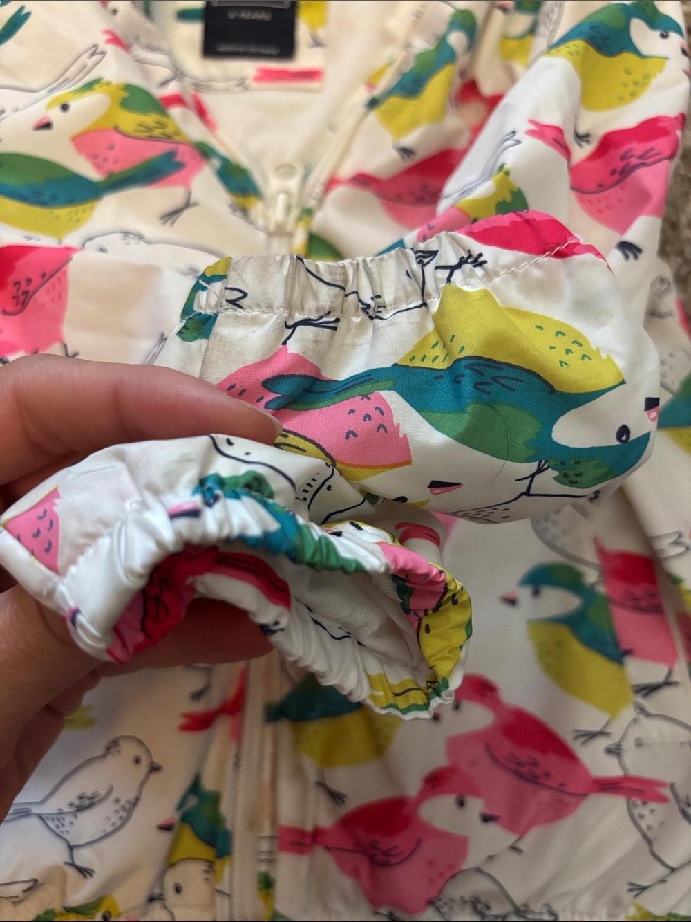 baby GAP windbreaker bird print - Picture 4 of 8